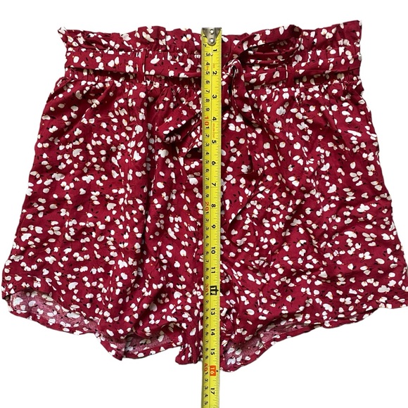 Floral Paper Bag Shorts with Belt - Picture 4 of 6